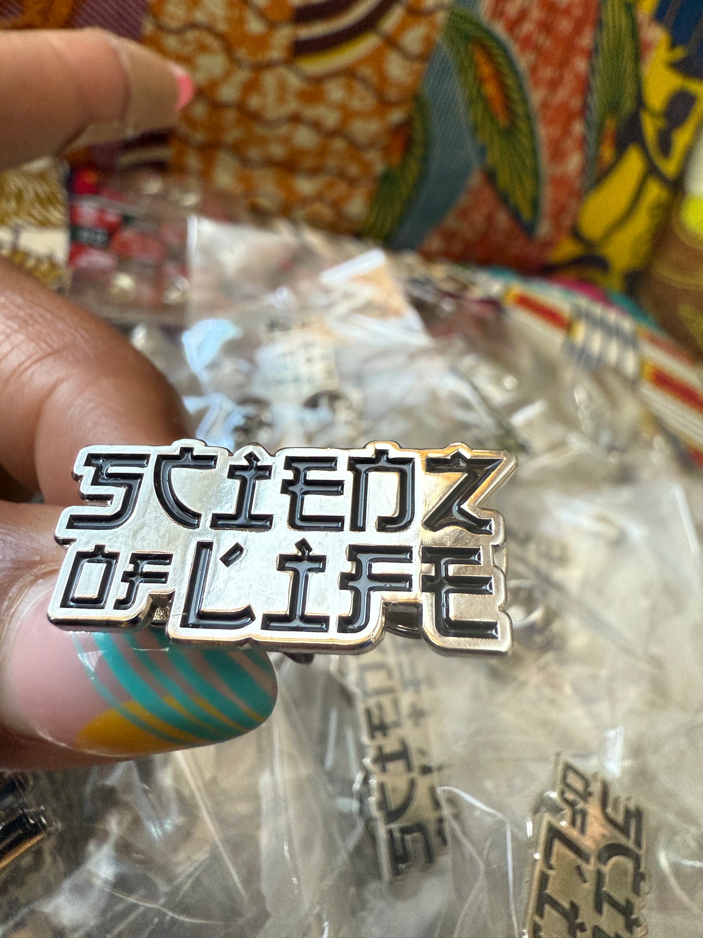 Scienz Of Life Enamel Lapel Pin