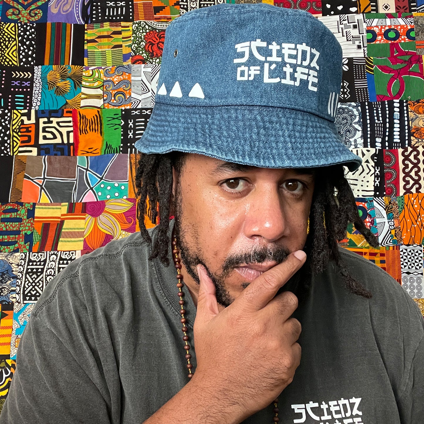 Scienz Of Life Denim Bucket Hat