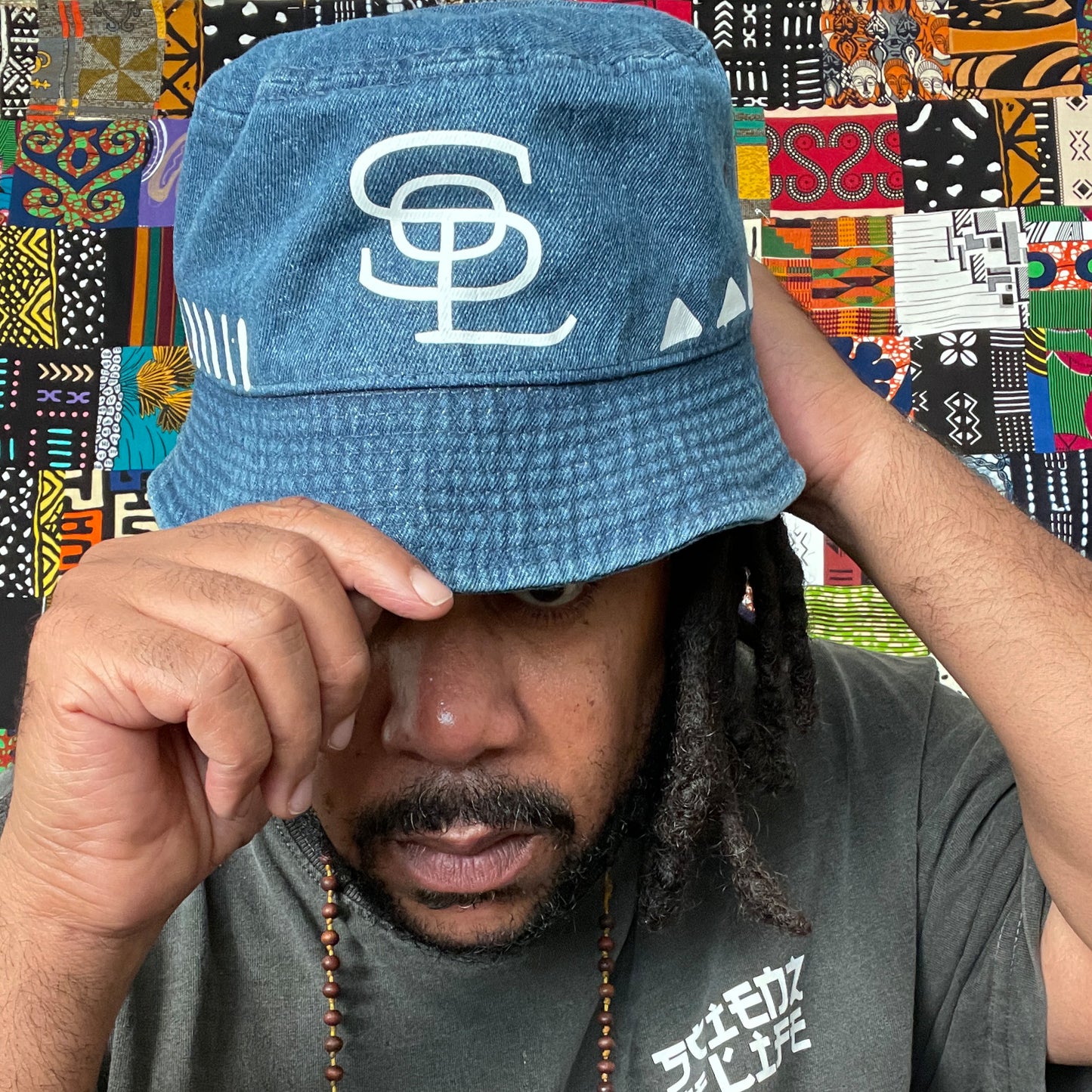 Scienz Of Life Denim Bucket Hat