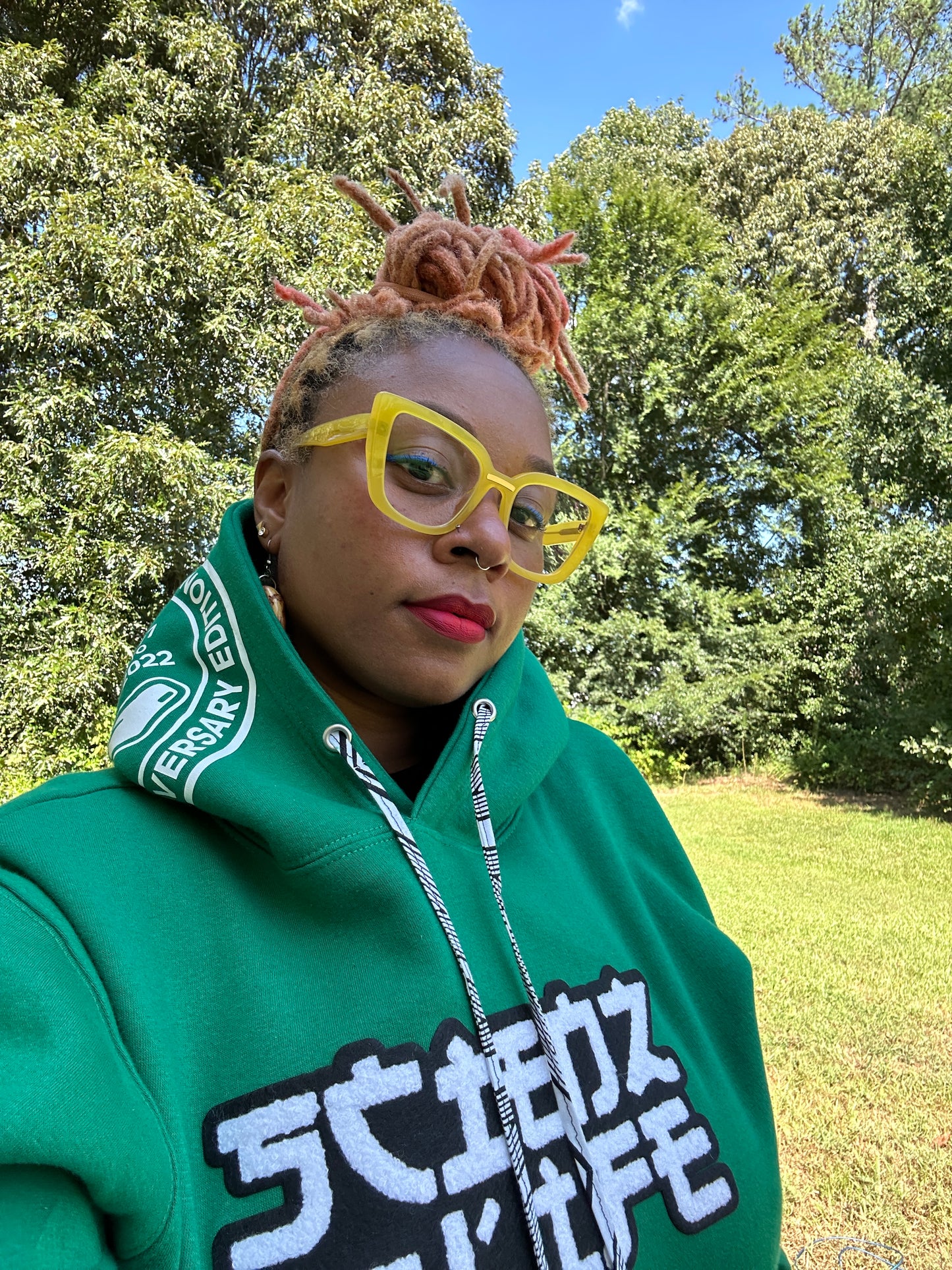 A. Scienz Of Life Hoodie w/ Chenille Embroidery