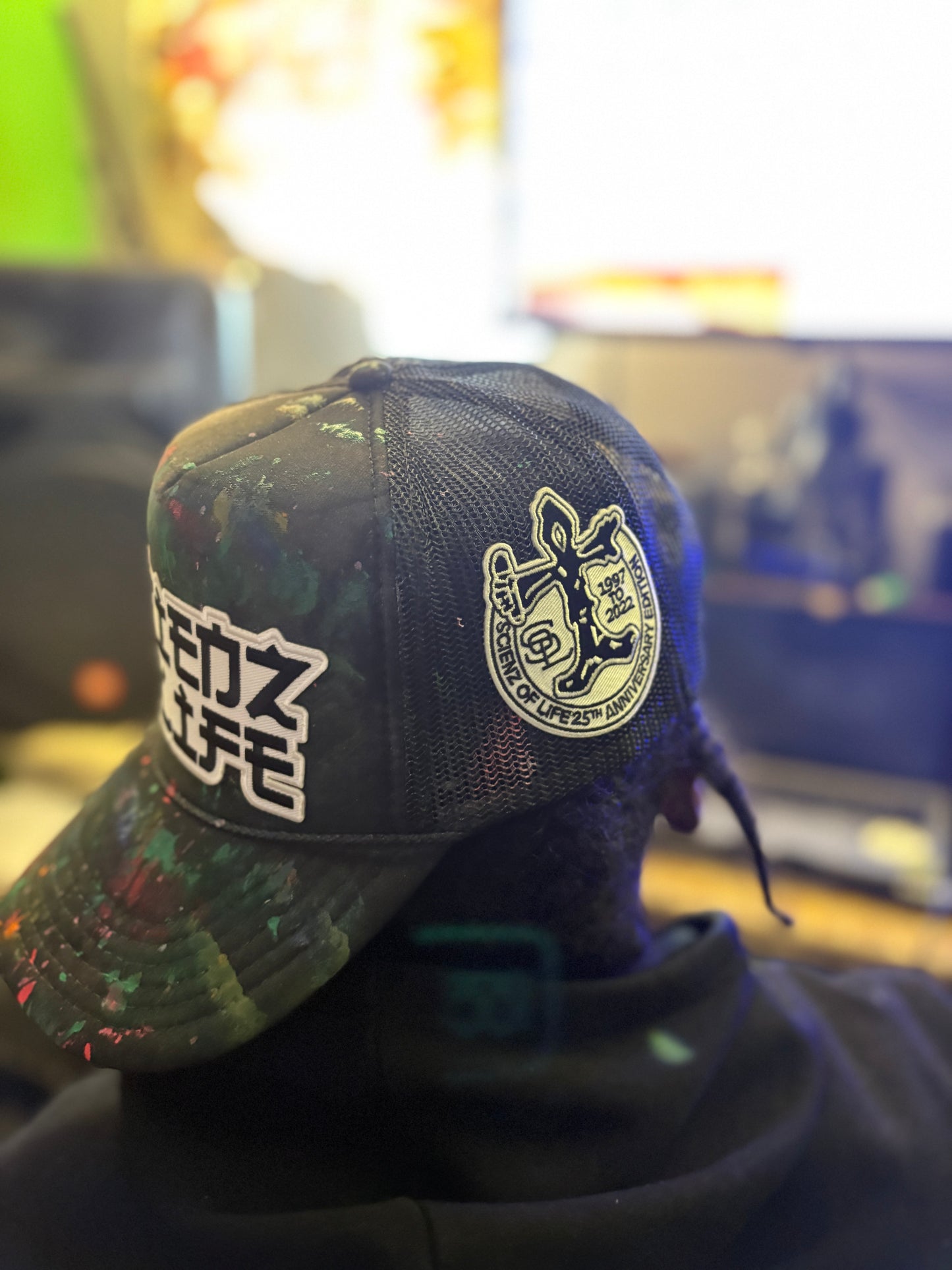 Scienz Of Life - 1 of 1 Hand-Painted Trucker