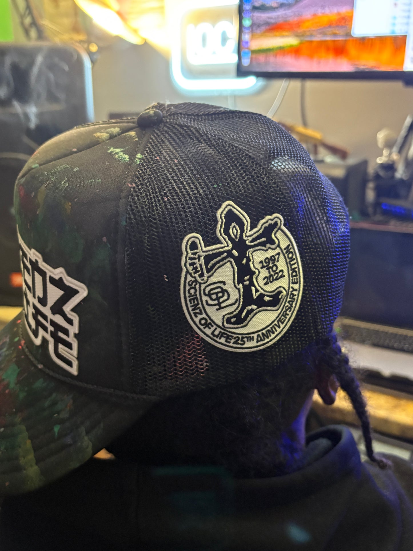 Scienz Of Life - 1 of 1 Hand-Painted Trucker