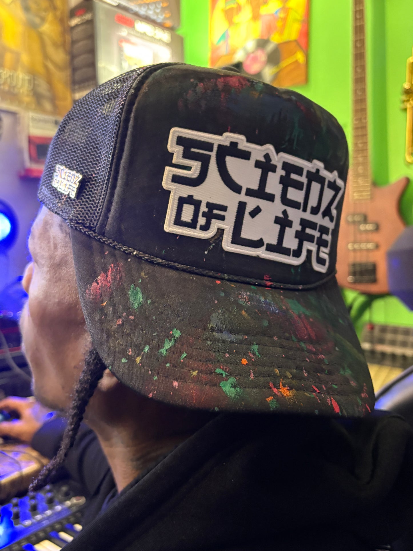 Scienz Of Life - 1 of 1 Hand-Painted Trucker