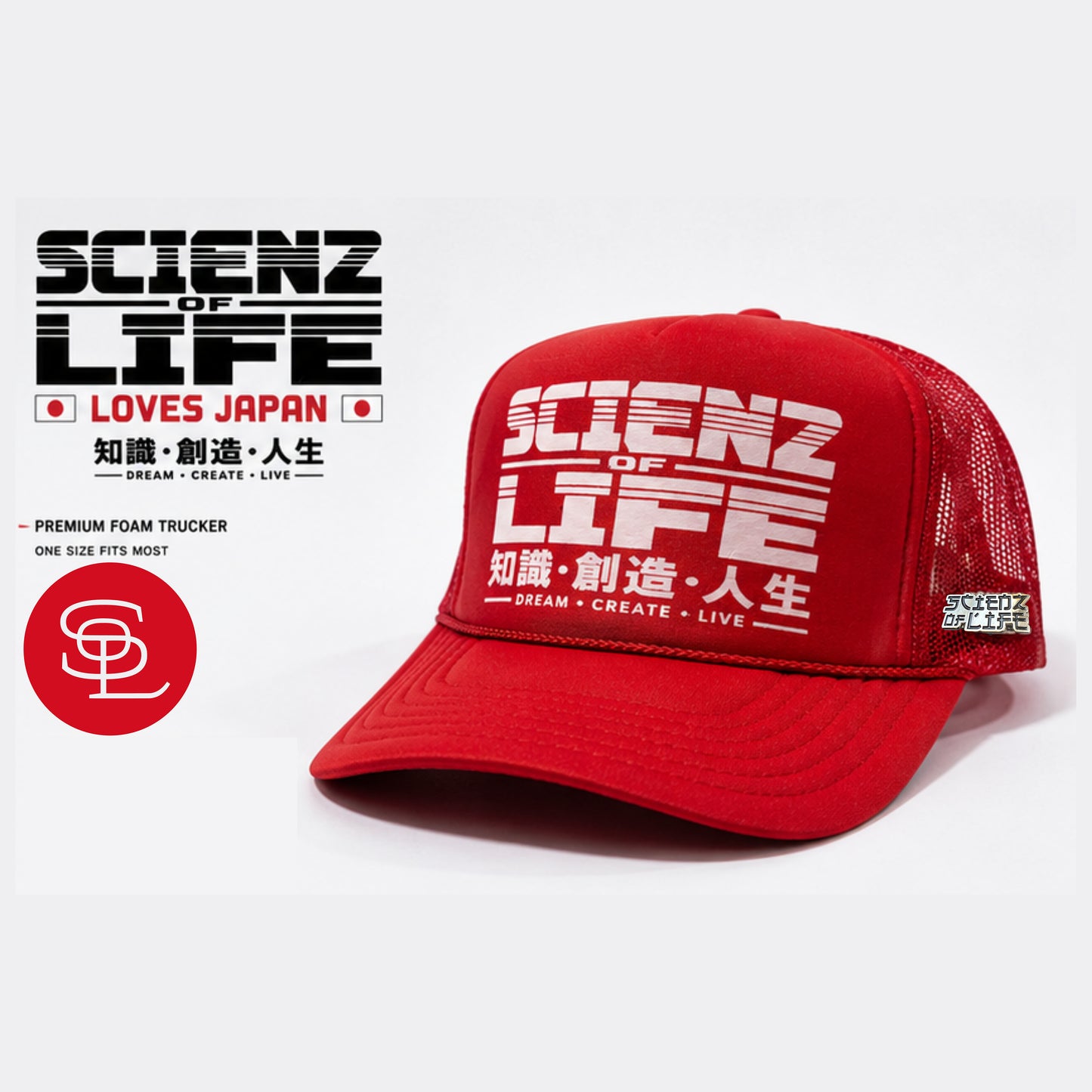 0 Scienz Loves JAPAN Trucker Hat