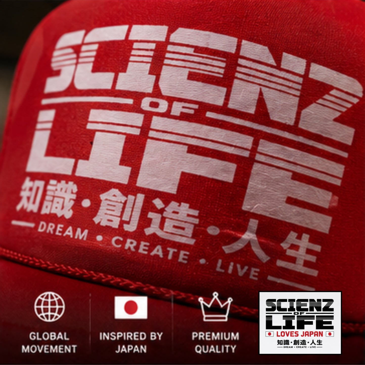 0 Scienz Loves JAPAN Trucker Hat